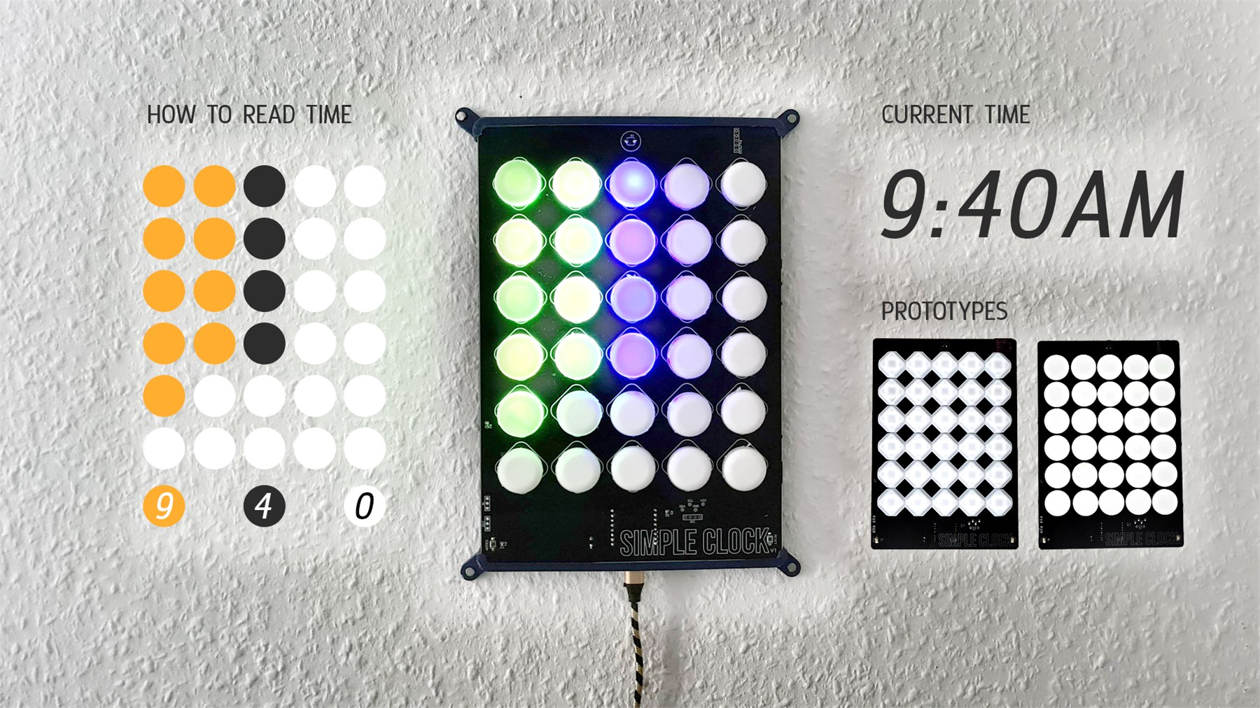 SimpleClock weather and time visualization studies